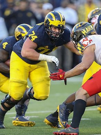 De'Veon Smith (4) and Ben Bredeson (74)