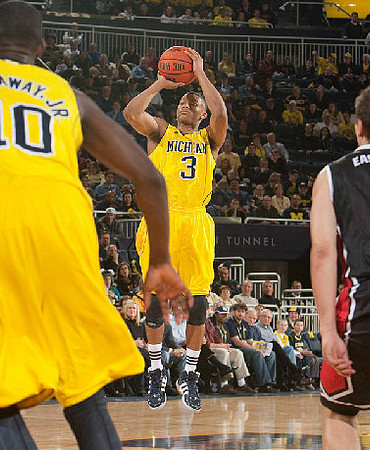Tim Hardaway Jr. (10) and Trey Burke (3)