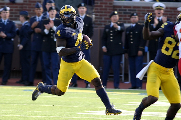 De'Veon Smith (4) and Amara Darboh (82)