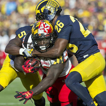 Jabrill Peppers (5) and Jourdan Lewis (26)