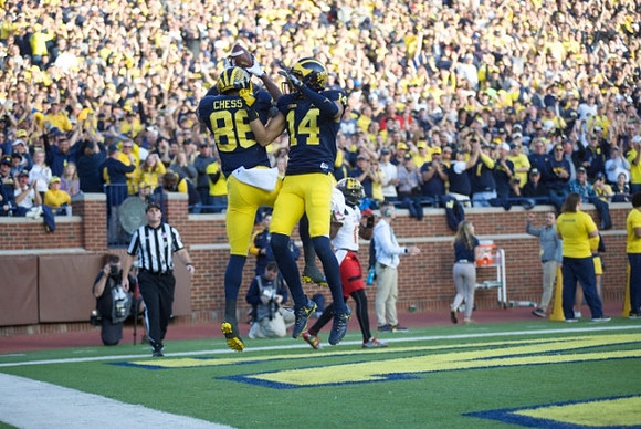 Jehu Chesson (86) and Drake Harris (14)
