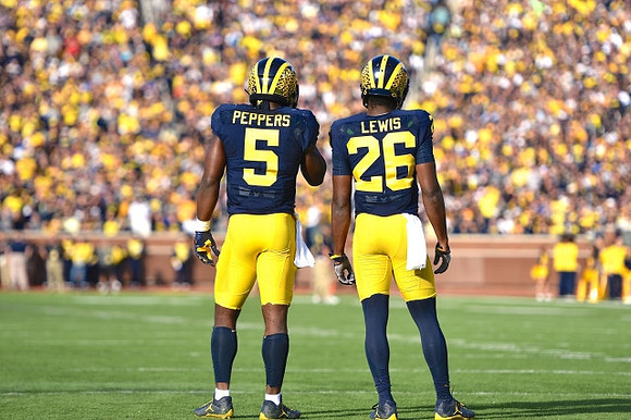 Jabrill Peppers (5) and Jourdan Lewis (26)