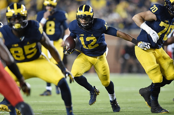 Maurice Ways (85), John O'Korn (8), Chris Evans (12), and Nolan Ulizio (70)