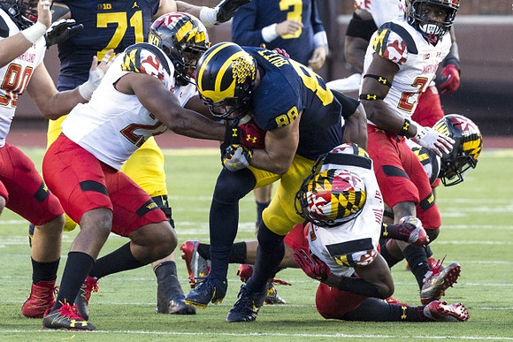 Ben Braden (71), Jake Butt (88), and Wilton Speight (3)
