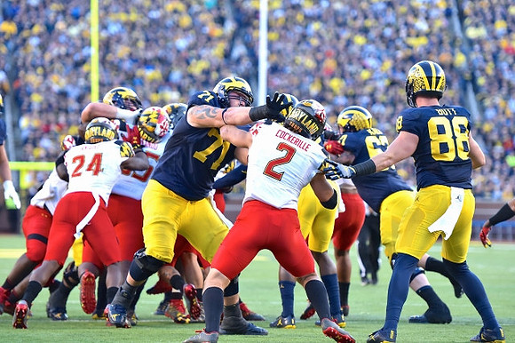 Ben Braden (71), Kyle Kalis (67), and Jake Butt (88)