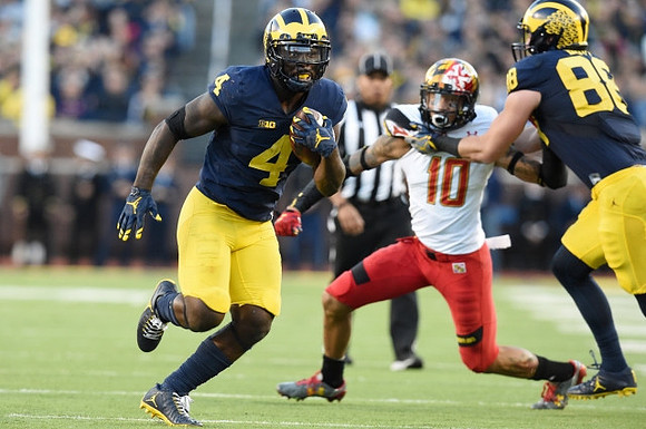 De'Veon Smith (4) and Jake Butt (88)