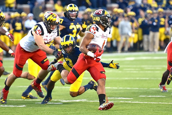 Rashan Gary (3) and Dane Drobocky (37)