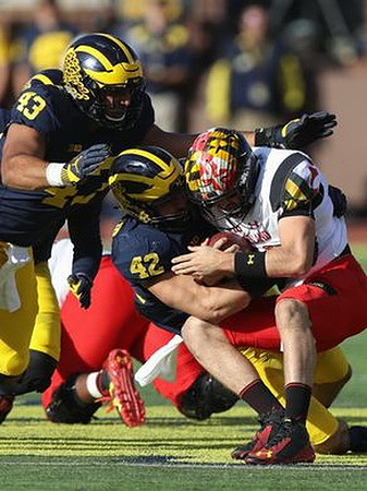 Chris Wormley (43) and Ben Gedeon (42)