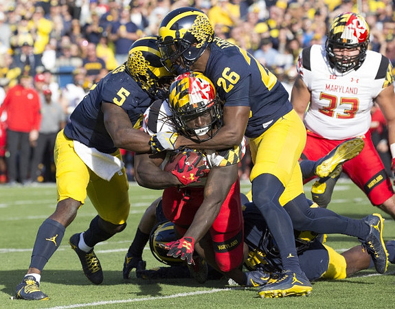 Jabrill Peppers (5) and Jourdan Lewis (26)