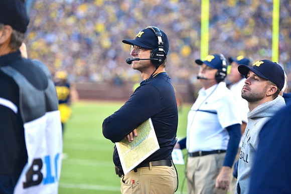 Jim Harbaugh and Don Brown