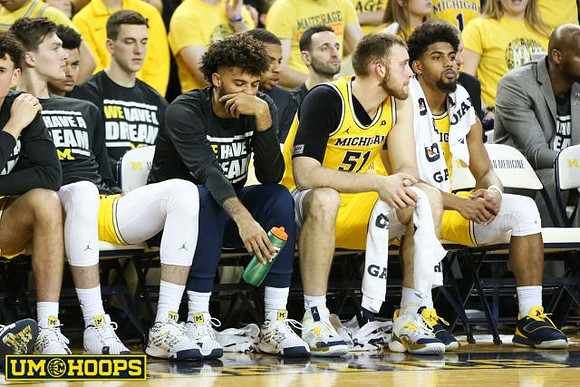 Colin Castleton (11), Isaiah Livers (2), Austin Davis (51), and David DeJulius (0)