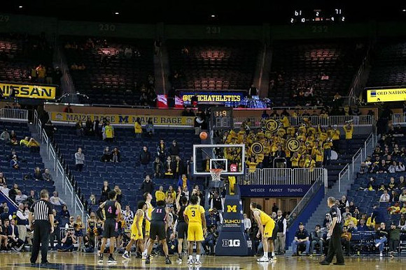 Eli Brooks (55), Jon Teske (15), Zavier Simpson (3), and Franz Wagner (21)