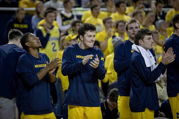Jon Teske (15), C.J. Baird (24), Jaron Faulds (44), and Luke Wilson (32)