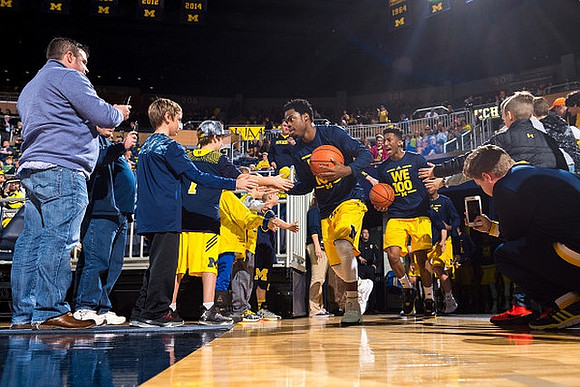 Derrick Walton Jr. (10) and Aubrey Dawkins (24)