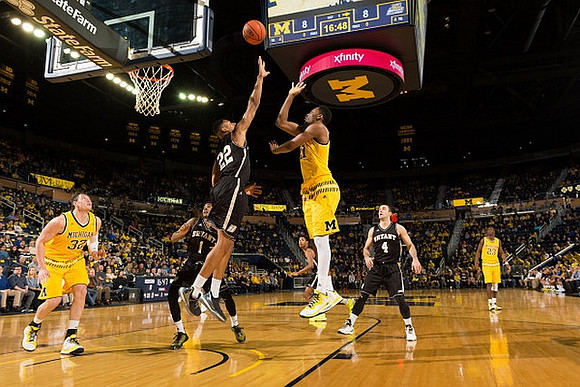 Ricky Doyle (32), Zak Irvin (21), and Caris LeVert (23)