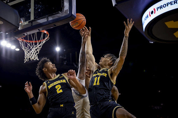 Kobe Bufkin (2) and Isaiah Barnes (11)