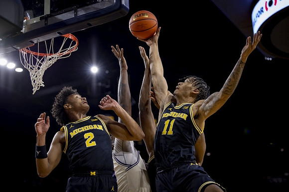 Kobe Bufkin (2) and Isaiah Barnes (11)