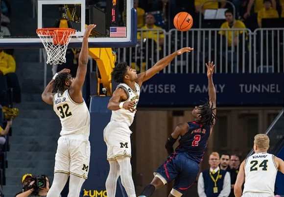 Tarris Reed Jr. (32), Jace Howard (25), and Youssef Khayat (24)