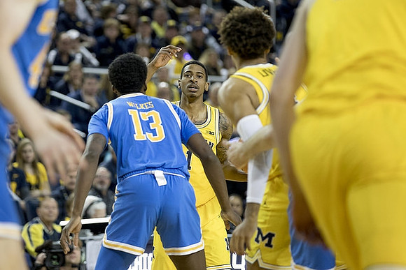 Charles Matthews (1) and Isaiah Livers (4)