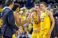 Isaiah Livers (4), Moritz Wagner (13), and Duncan Robinson (22)