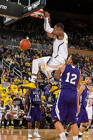 Glenn Robinson III (1) and Spike Albrecht (2)