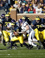 Michael Hart (20), David Baas (75), Adam Stenavich (79), and Jake Long (77)