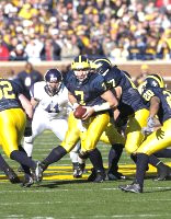 Chad Henne (7), Michael Hart (20), Rueben Riley (72), and Matt Lentz (67)