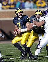 Chad Henne (7) and David Baas (75)