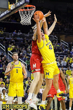 Hunter Dickinson (1) and Will Tschetter (42)