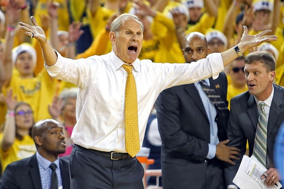 Deandre Haynes, John Beilein, Saddi Washington, and Luke Yaklich