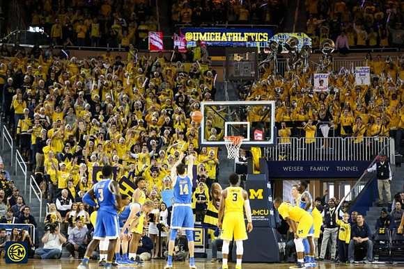 Isaiah Livers (4), Zavier Simpson (3), and Muhammad-Ali Abdur-Rahkman (12)