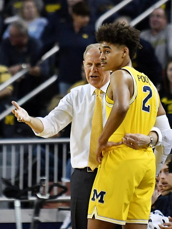 John Beilein and Jordan Poole (2)