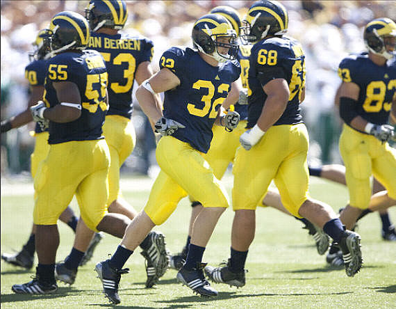 Michael Williams (40), Brandon Graham (55), Ryan Van Bergen (53), Jordan Kovacs (32), Mike Martin (68), and Jon Conover (83)
