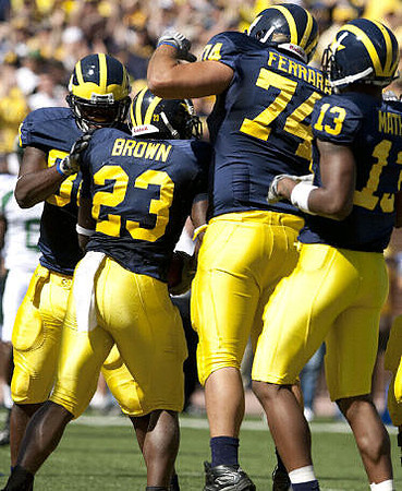 Carlos Brown (23), John Ferrara (74), and Greg Mathews (13)