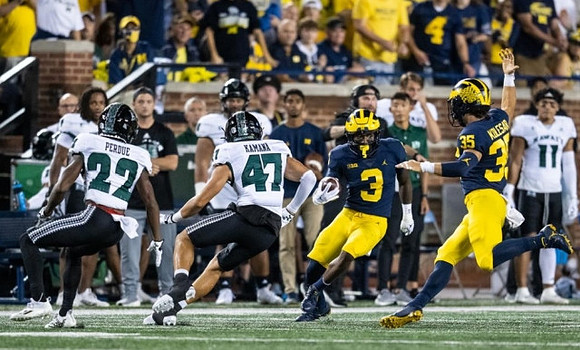 A.J. Henning (3) and Caden Kolesar (35)