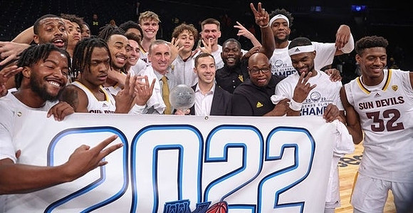 Bobby Hurley Arizona State Head Coach, Ex-Wolverine Frankie Collins, and Legends Classic Trophy