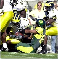 Braylon Edwards (1), Tim Massaquoi (88), and Marlin Jackson (3)