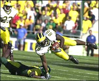 Tim Massaquoi (88) and Chris Perry (23)