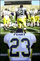 Chris Perry (23), LaMarr Woodley (56), Courtney Morgan (62), and Willis Barringer (19)
