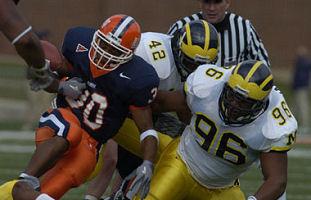 Larry Harrison (96) and Lawrence Reid (42)
