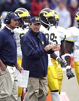 Lloyd Carr and Jim Herrmann