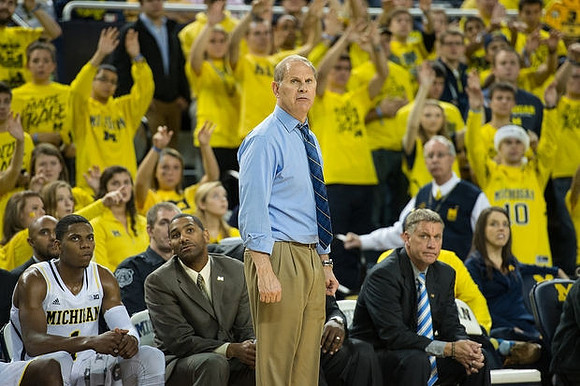 C.J. Lee, Glenn Robinson III (1), LaVall Jordan, John Beilein, and Jeff Meyer