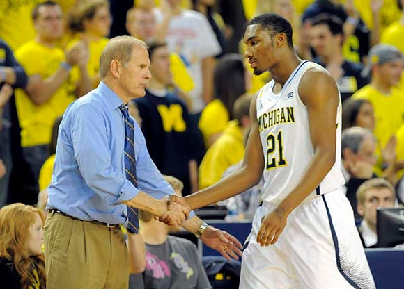 John Beilein and Zak Irvin (21)