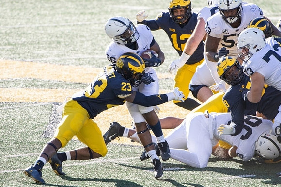 Michael Barrett (23), Josh Ross (12), and Mazi Smith (58)