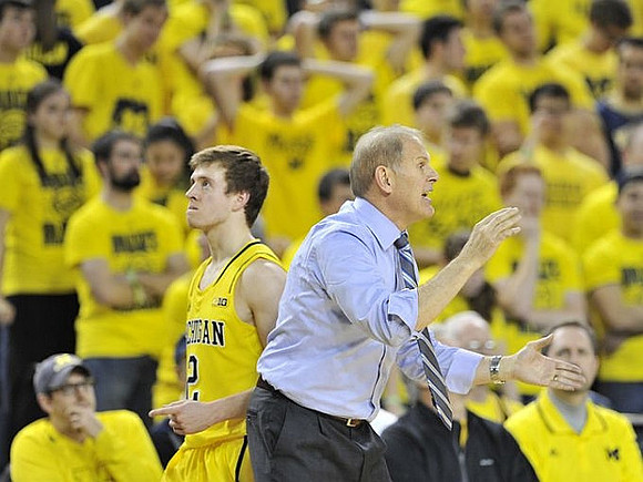 Spike Albrecht (2) and John Beilein