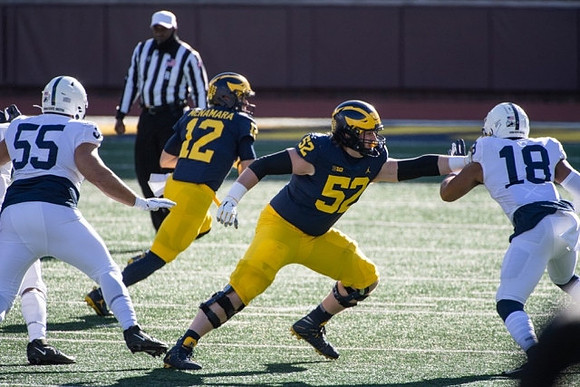 Cade McNamara (12) and Karsen Barnhart (52)
