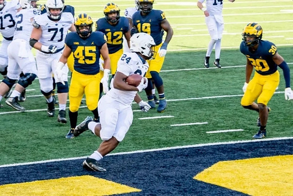 Adam Shibley (45), Josh Ross (12), Kwity Paye (19), and Daxton Hill (30)