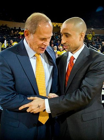 John Beilein and Texas Head Coach Shaka Smart