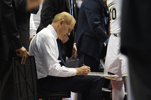 John Beilein and Derrick Walton Jr. (10)