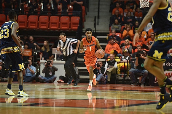 Caris LeVert (23) and Zak Irvin (21)